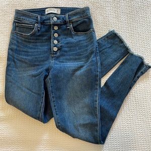 Abercrombie & Fitch high rise super skinny ankle jeans